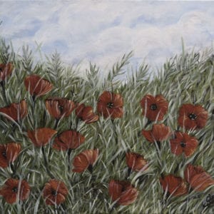 poppy field - paintings