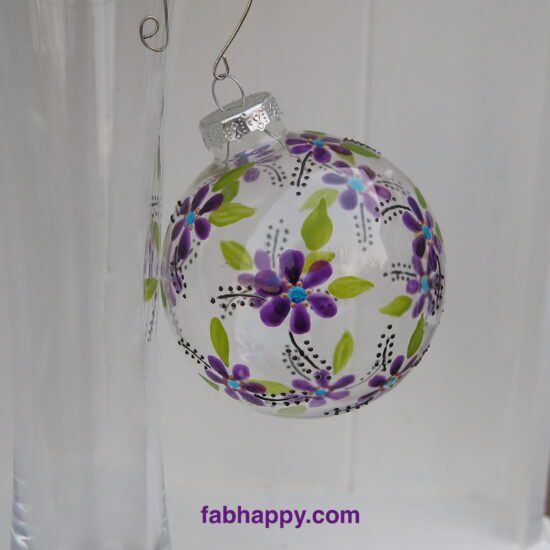 colourful flower baubles