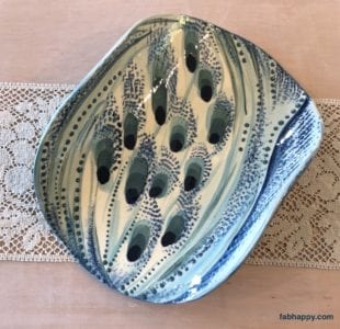 curved ceramic platter