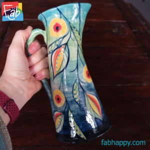 Large Blue Garden Jug